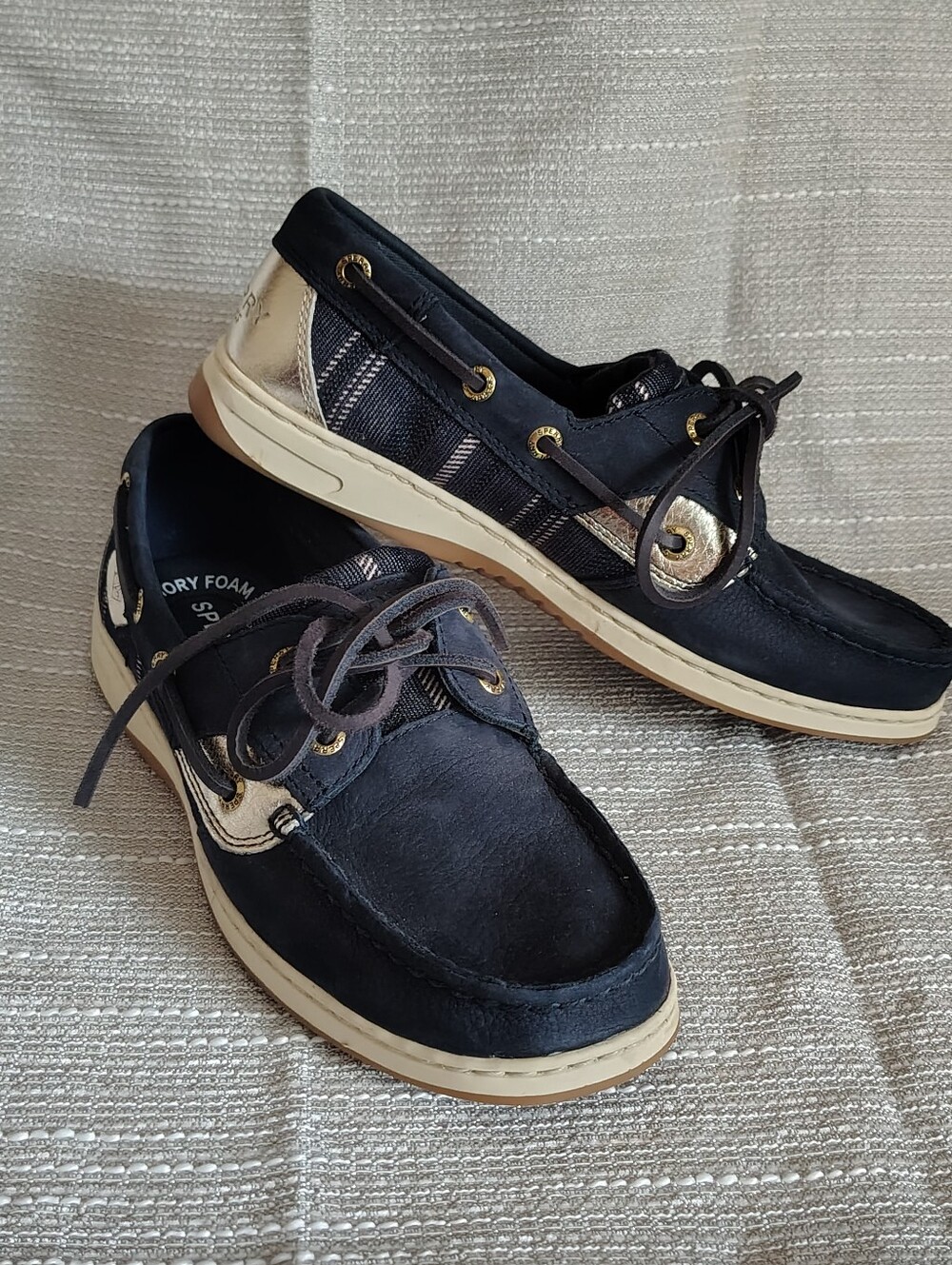 Sperry Navy Top-Sider Bluefish 2-Eye Boat Shoes – Women's Size 7
